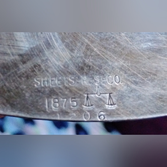 Vintage Sheets RS Co 1875 Silver Plate Bread or Gravy Boat Tray - Picture 3 of 3